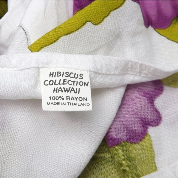 Hibiscus Hawaiian Floral Sarong Swimsuit Cover Up Wrap Vacation Purple White - Picture 4 of 8